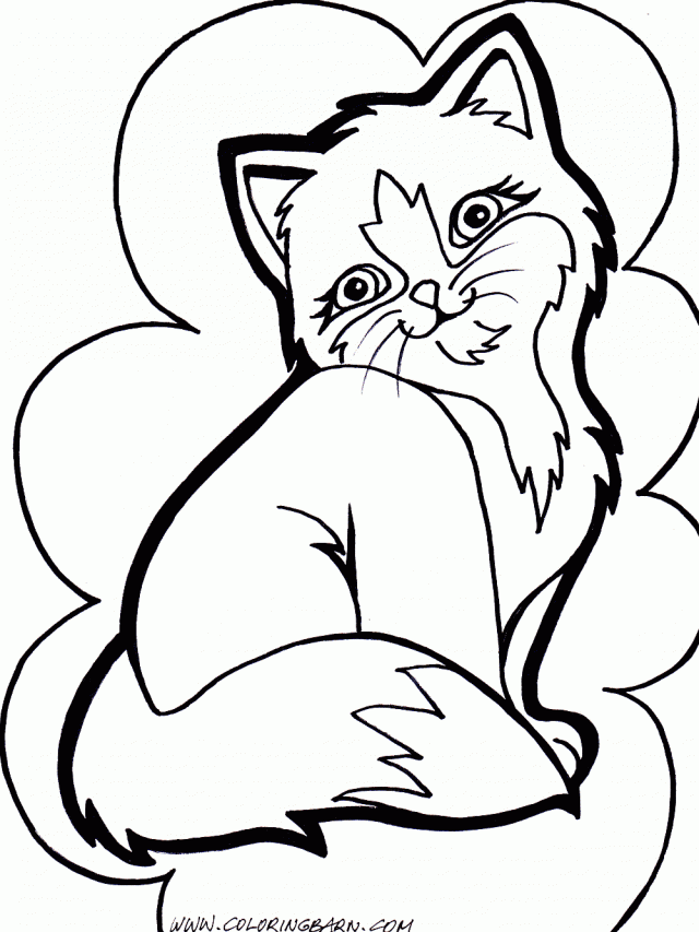 Kittens And Puppies Coloring Pages Cute Animal Box Picture 191636 