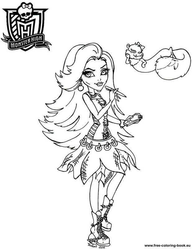 Monster high printable coloring book | coloring pages for kids 