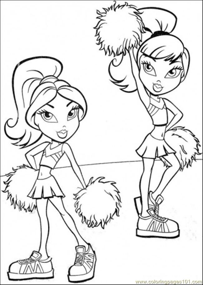 Coloring Pages Cheerleader (Cartoons > Others) - free printable 