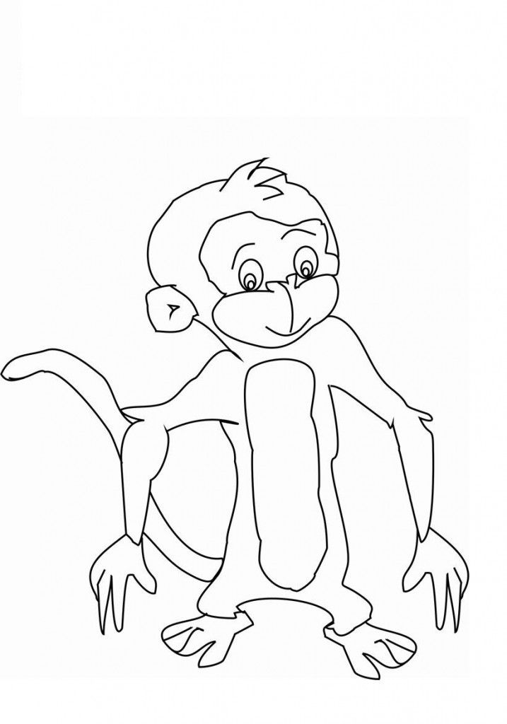 coloring pages of monkeys for kids | coloring pages for kids 