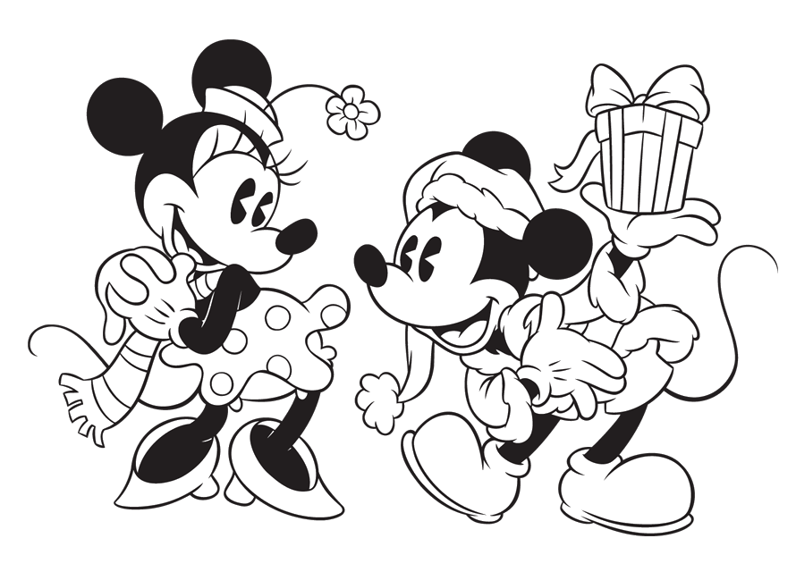 Disney Baby Christmas Gift Coloring For Kids - Christmas Coloring 