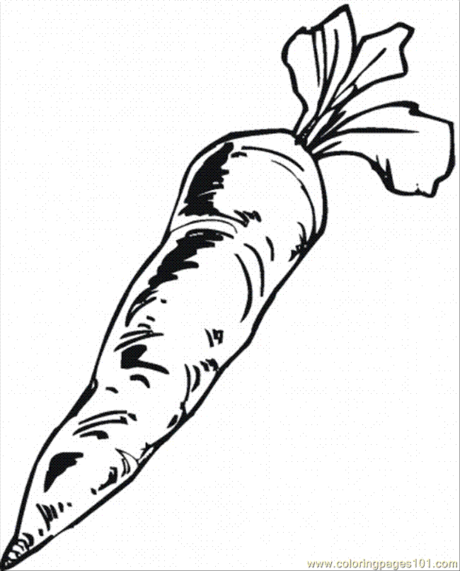 Coloring Pages Carrot 9 (Natural World > Vegetables) - free 