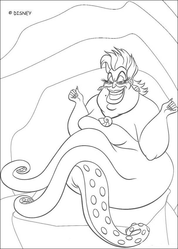 The Little Mermaid coloring pages - Ursula