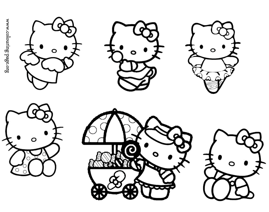 Hello Kitty - Hello Kitty as an angel, a ballerina, and more 