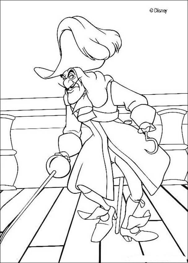 Captain Hook Coloring Page - Coloring Home
