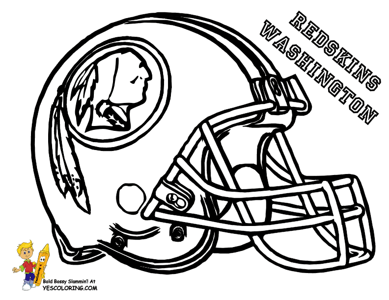 NFL HELMENT Colouring Pages