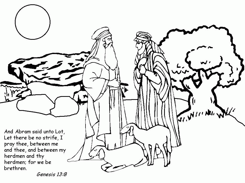 h and abraham Colouring Pages