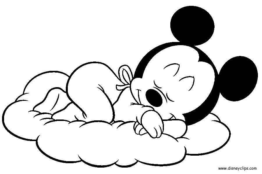 Baby Mickey Coloring Pages Coloring Home