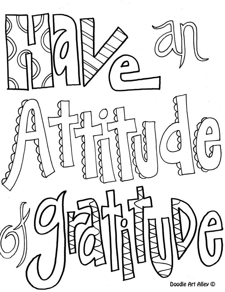 Doodle coloring page Attitude | Doodles & drawing~ LoVe it 