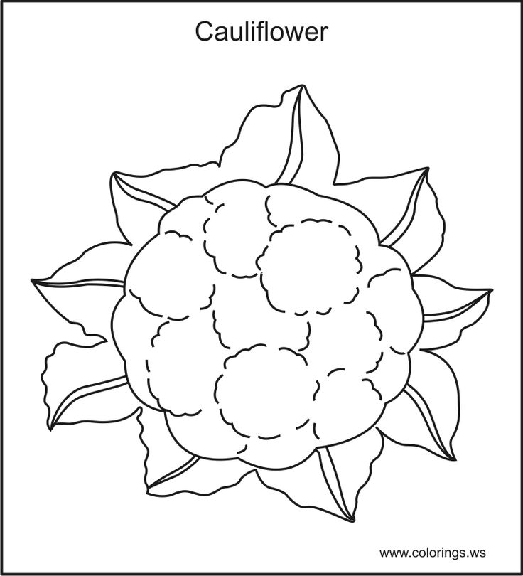 Vegetables Coloring Pages For Kids - Coloring Home
