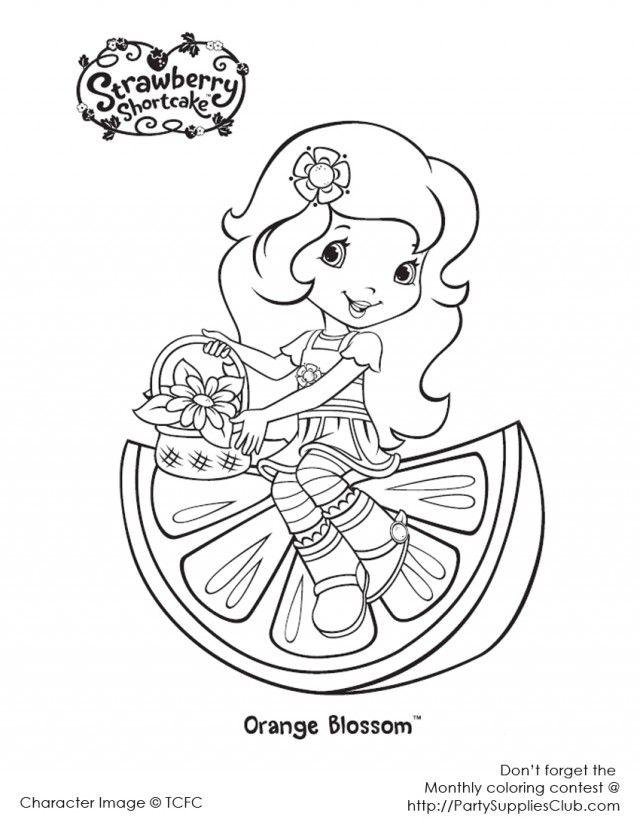 Free Strawberry Shortcake Coloring Pages Strawberry Shortcake 