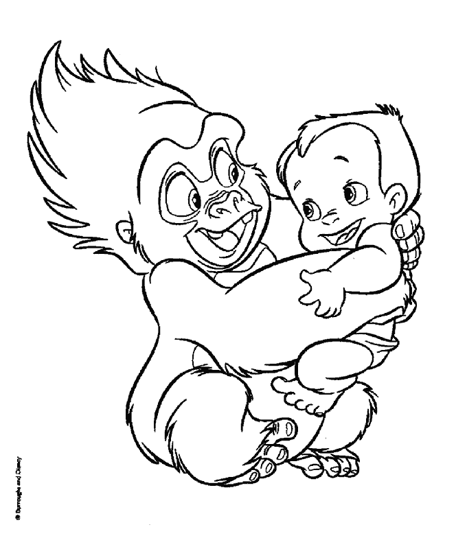 Tarzan Color Page Disney Coloring Pages Color Plate Coloring Sheet