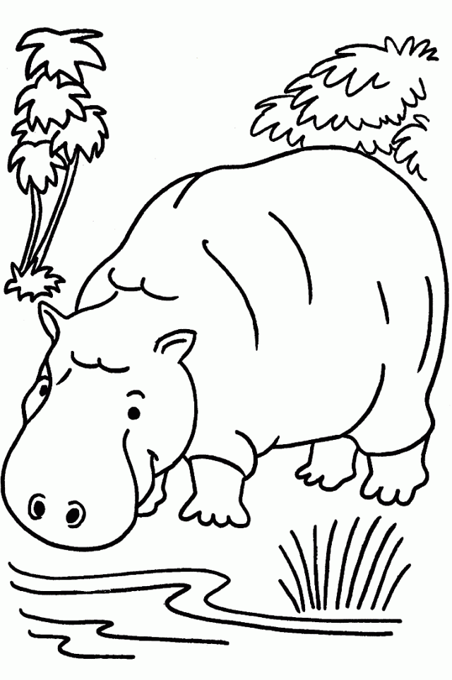 Jungle Animals Hipo Coloring Pages For Kids Coloring Pages 174742 