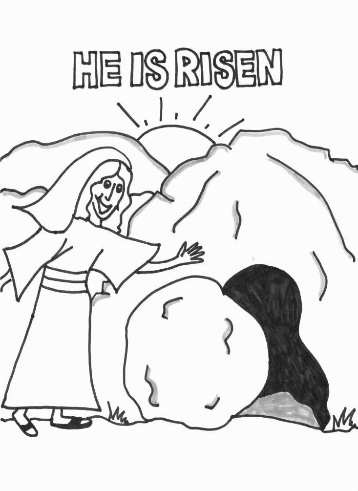 Christian Easter Coloring Pages - Coloring Home