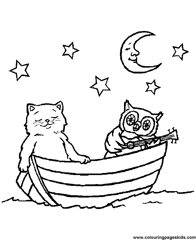 Free printable Printable Kids coloring pages - Boat for kids to 