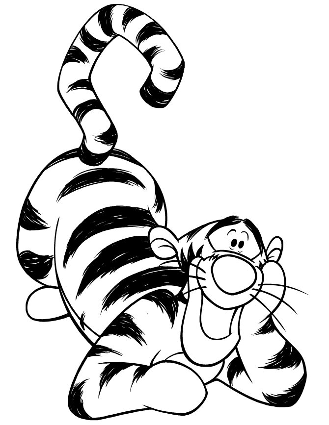Free Printable Tigger Coloring Pages | H & M Coloring Pages