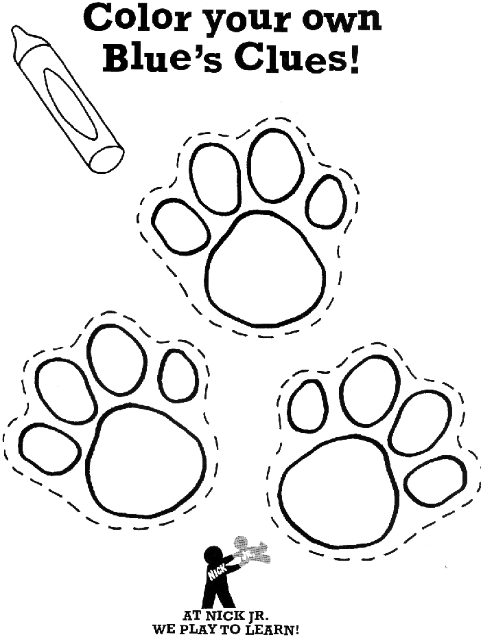 Cheeta Paw Prints Coloring Pages