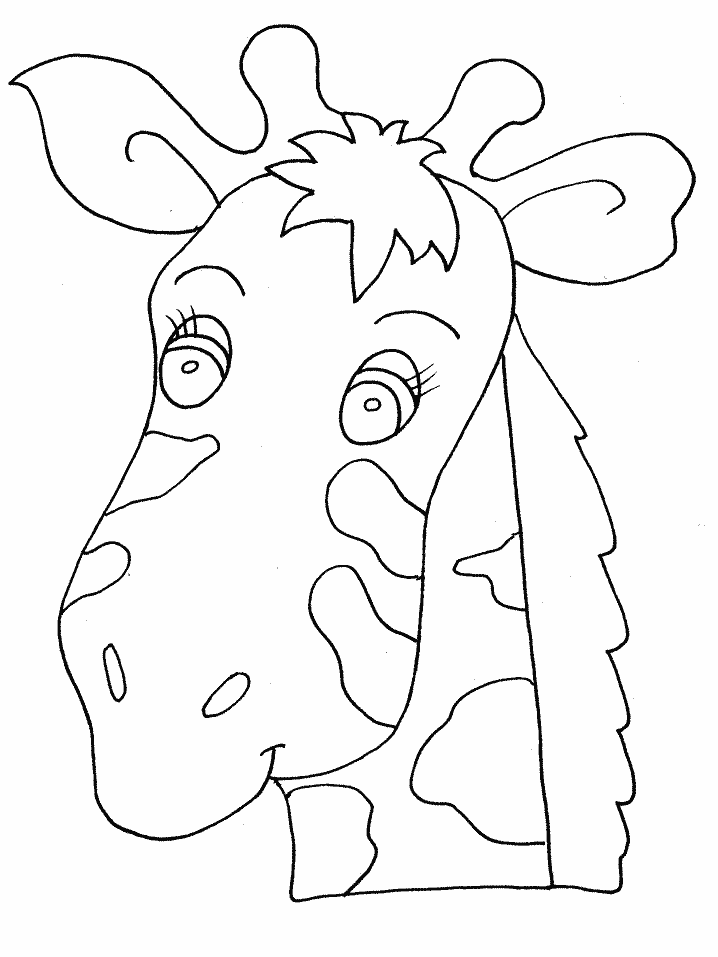 Giraffe 1 Animals Coloring Pages & Coloring Book