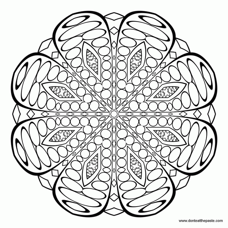 Flower Mandala Coloring Pages | Free coloring pages for kids