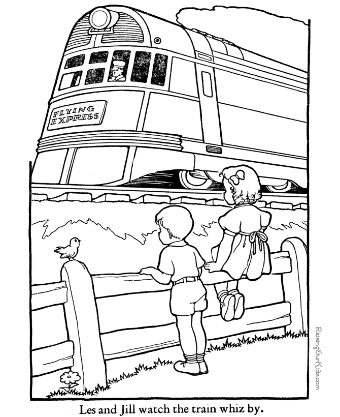 Coloring Pages Trains | Coloring Pages