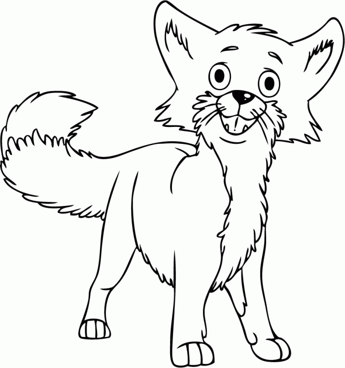 Fox Coloring Pages For Preschoolers | 99coloring.com