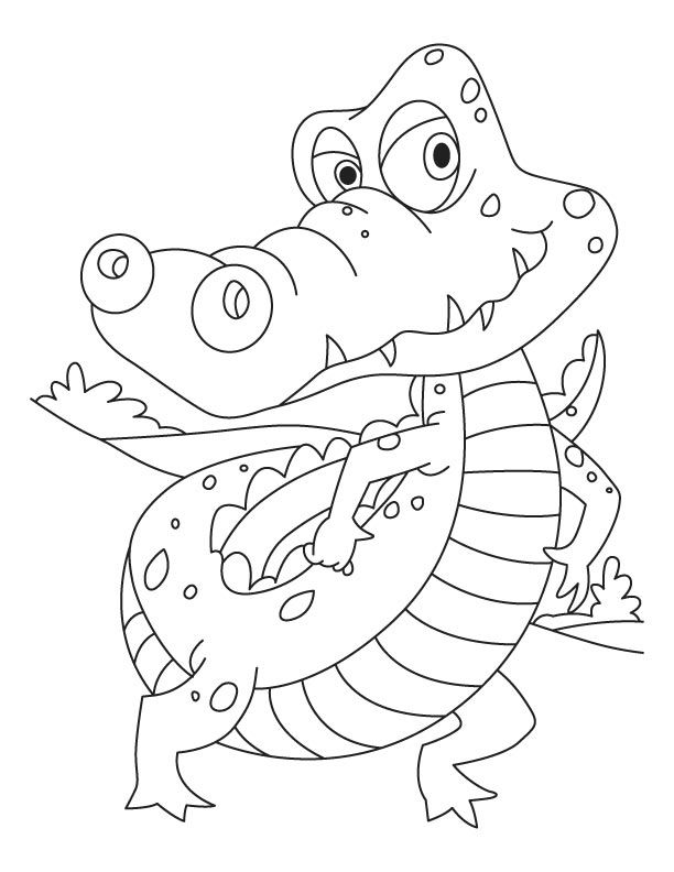Coloring Pages of Crocodile | Coloring Pages