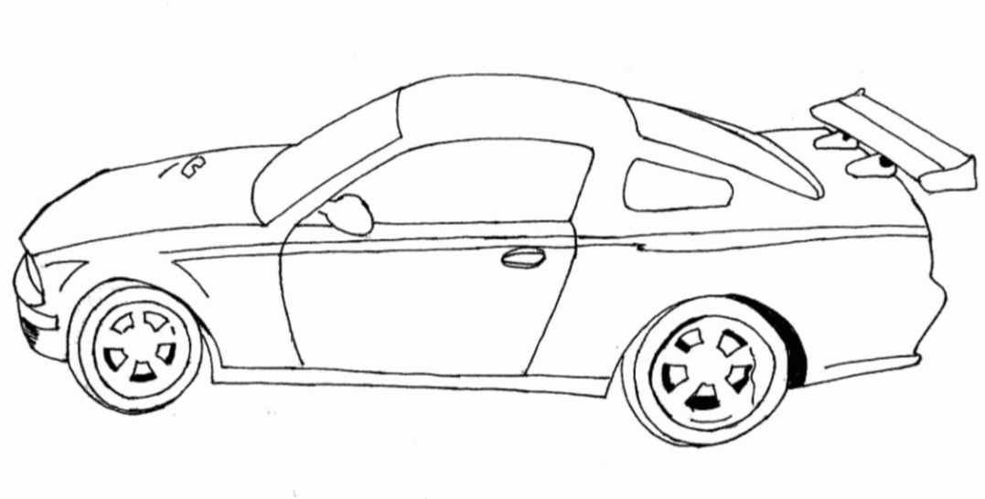 Lamboeghini Racing Car Which Is Very Cool And Fast Coloring Page X