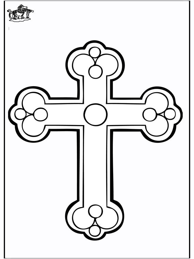 Cross Coloring Pages Printable Coloring Home