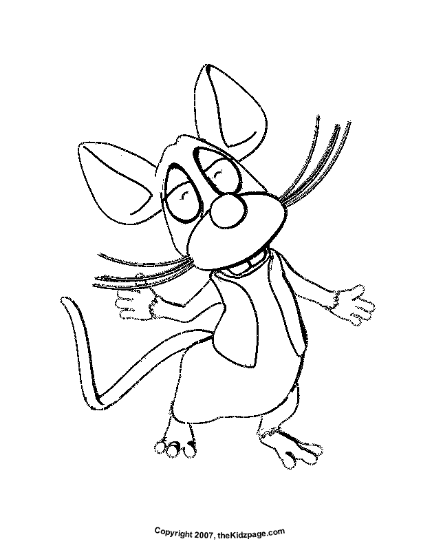 Cartoon Mouse - Free Coloring Pages for Kids - Printable Colouring 
