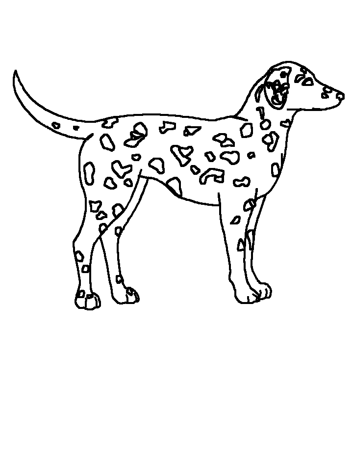 Pix For > Fire Dog Coloring Page