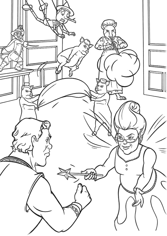 Shrek Coloring Pages To Print | Coloring Page HQ
