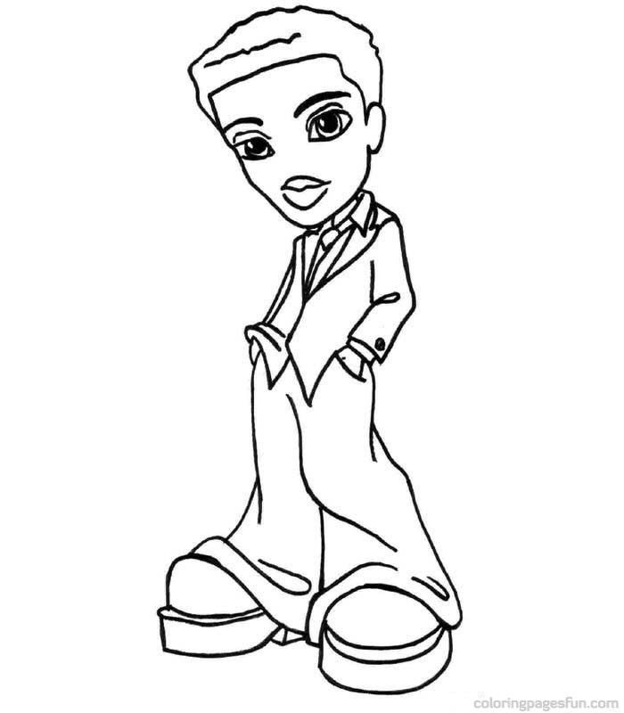 Bratz Boys Coloring Pages 2 | Free Printable Coloring Pages 