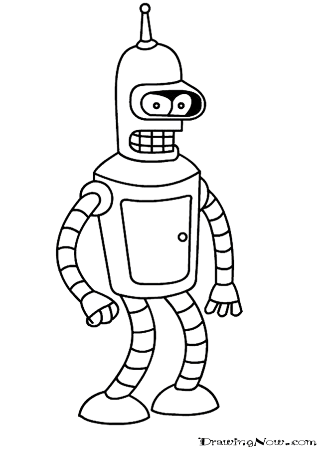 Futurama Coloring Pages Coloring Home