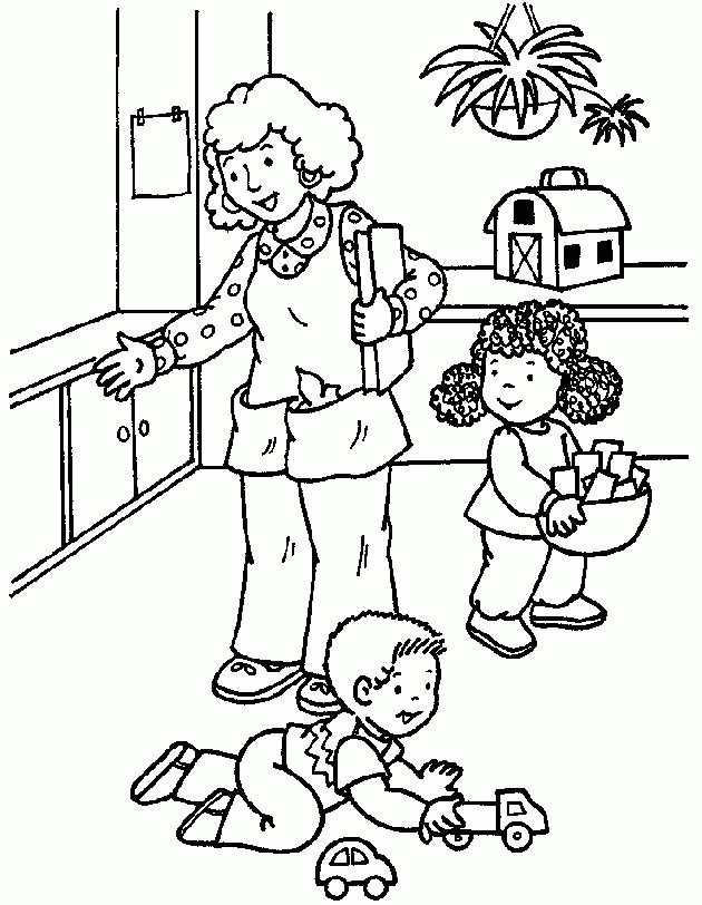 Coloring pages kindergarten - picture 17