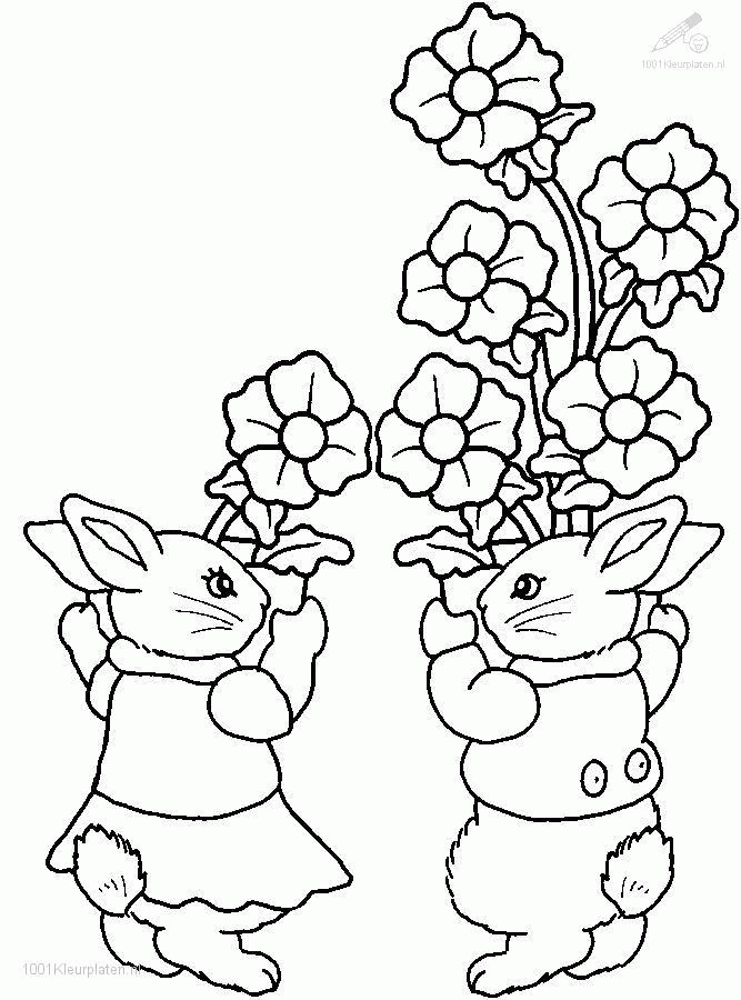 Coloring Page Spring