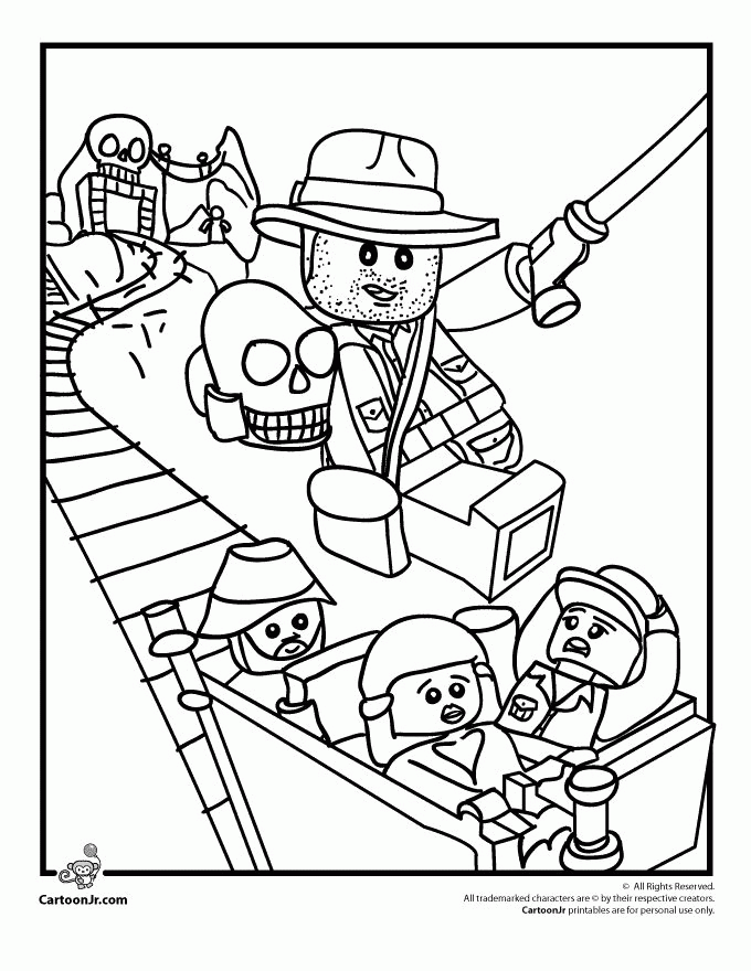 lego indiana jones coloring pages printable  coloring home