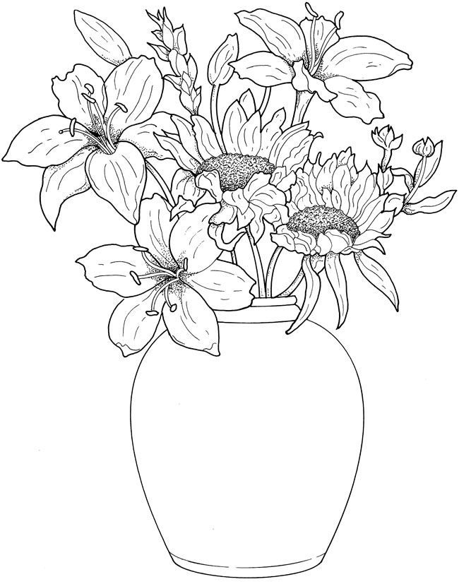 Welcome to Dover Publications | ADVANCED COLORING FLOWERS