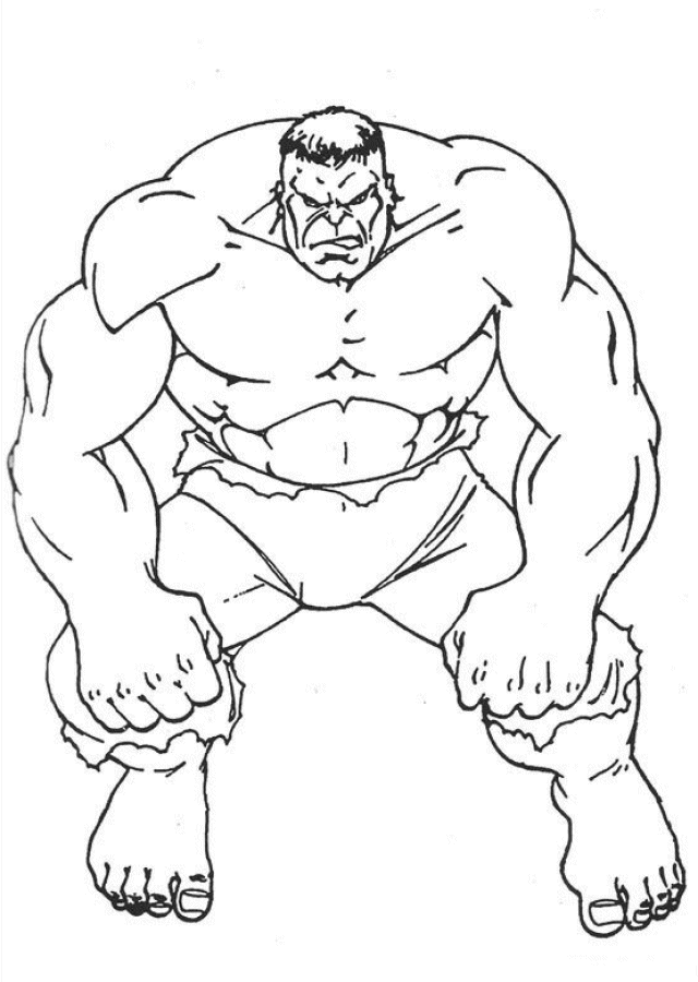 hulk Color Page | Printable Coloring Pages