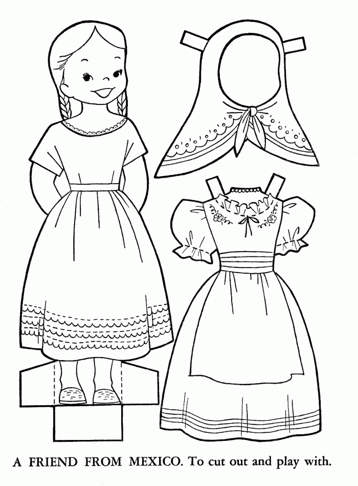 Mexican Coloring Pages For Kids