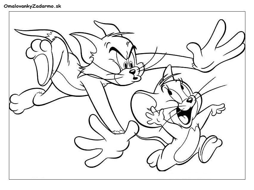 omalovanky Tom a Jerry 6 | Omalovanky-zadarmo.sk