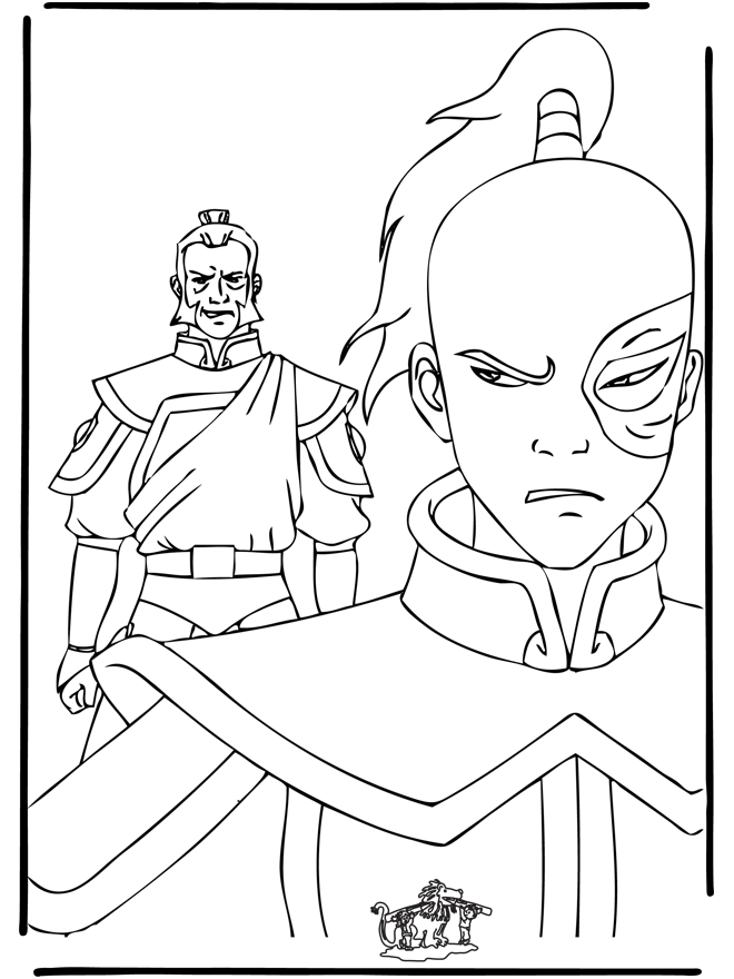 korra Avatar coloring page « Printable Coloring Pages