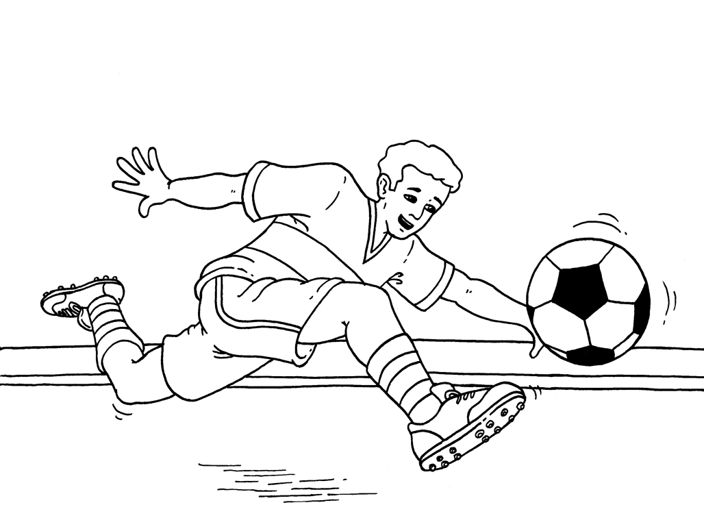 childrens soccer Colouring Pages