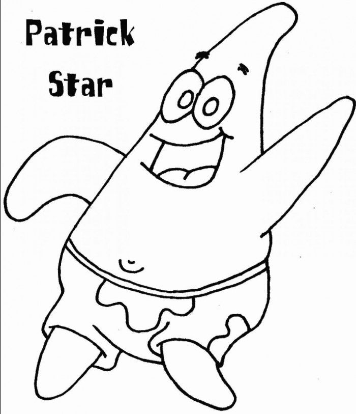 Patrick Star Coloring Pages | 99coloring.com