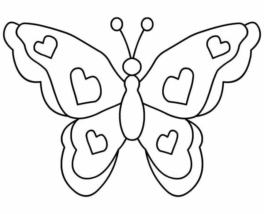 Butterfly Coloring Pages 579 | Free Printable Coloring Pages
