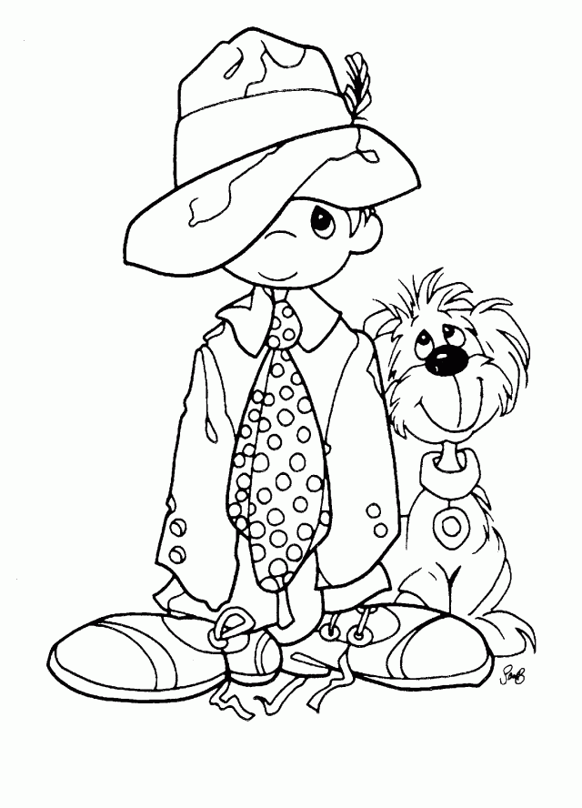 Precious Moments Coloring Books Coloring Pages For Kids 214070 Boy 