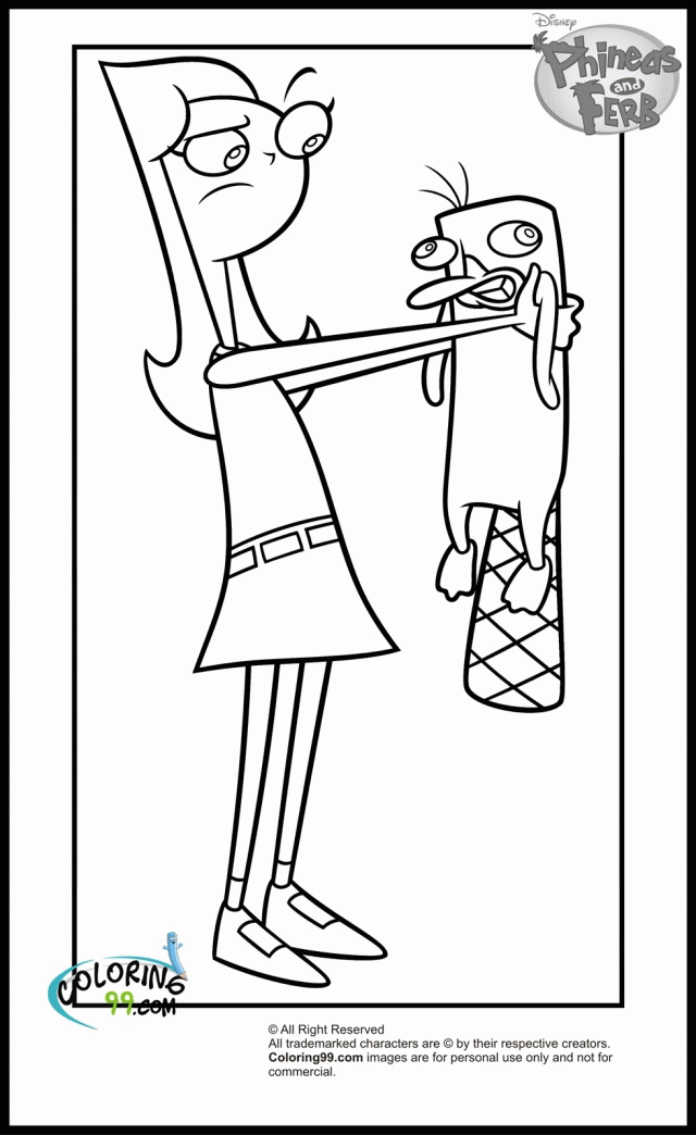 Phineas And Ferb Coloring Pages Minister Coloring 15273 Perry The 