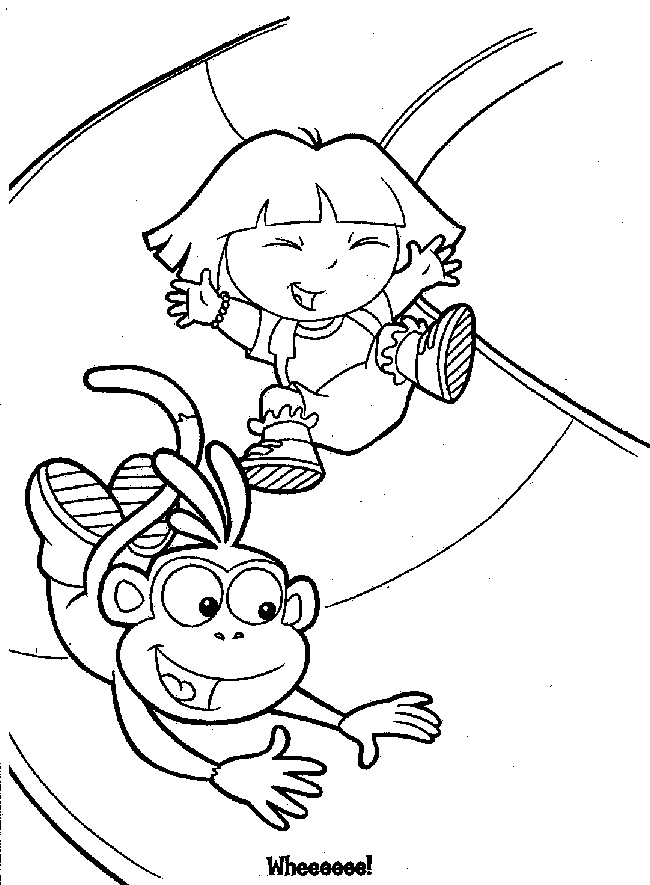 Dora Printable Coloring Pages For Kids