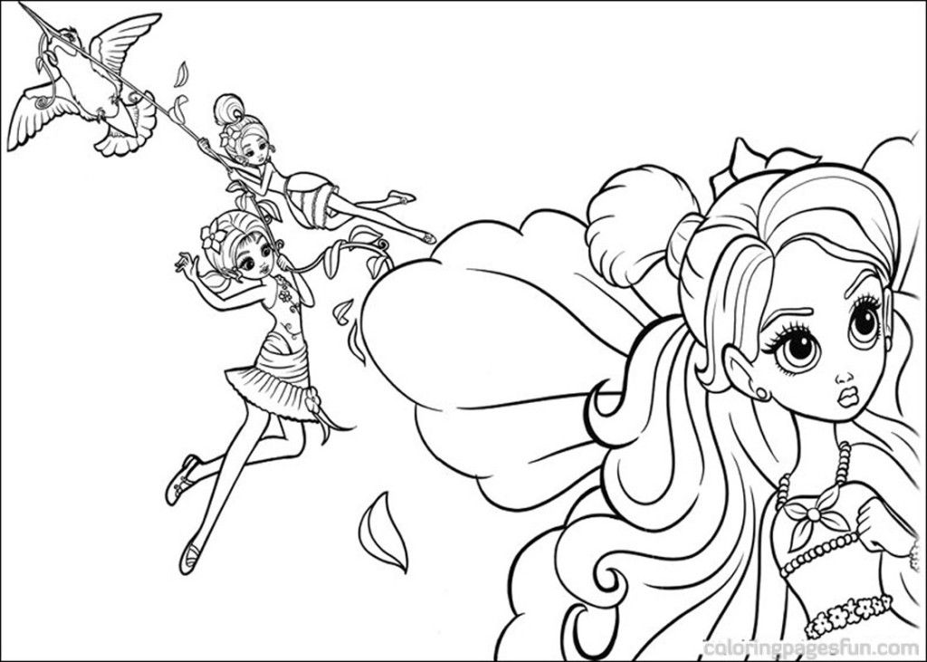 Thumbelina Coloring Pages - Free Coloring Pages For KidsFree 