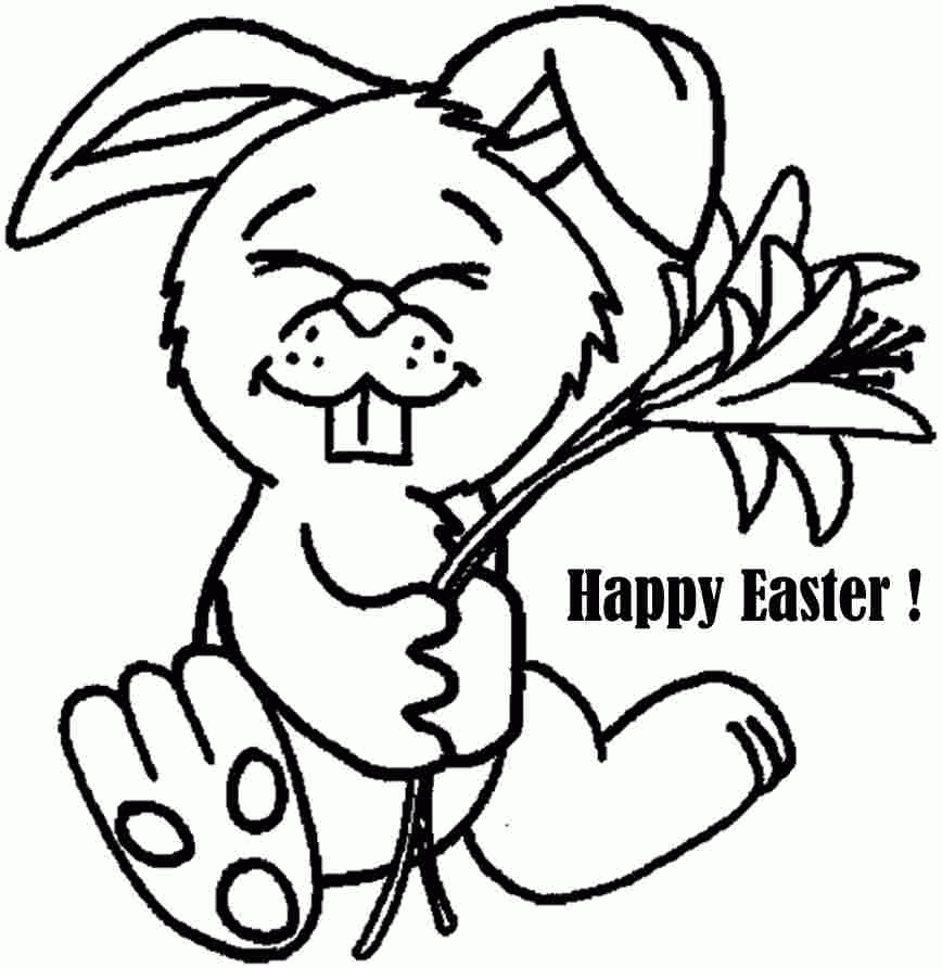 Coloring Sheets Easter Bunny Printable For Toddler #