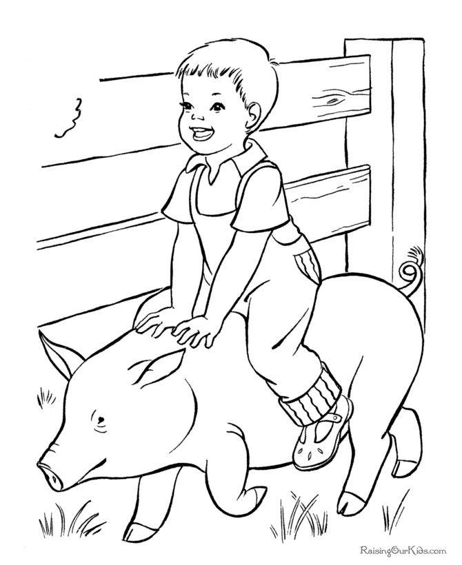 Farm Animal Coloring Pages Spring Baby Chick Page And Kids 
